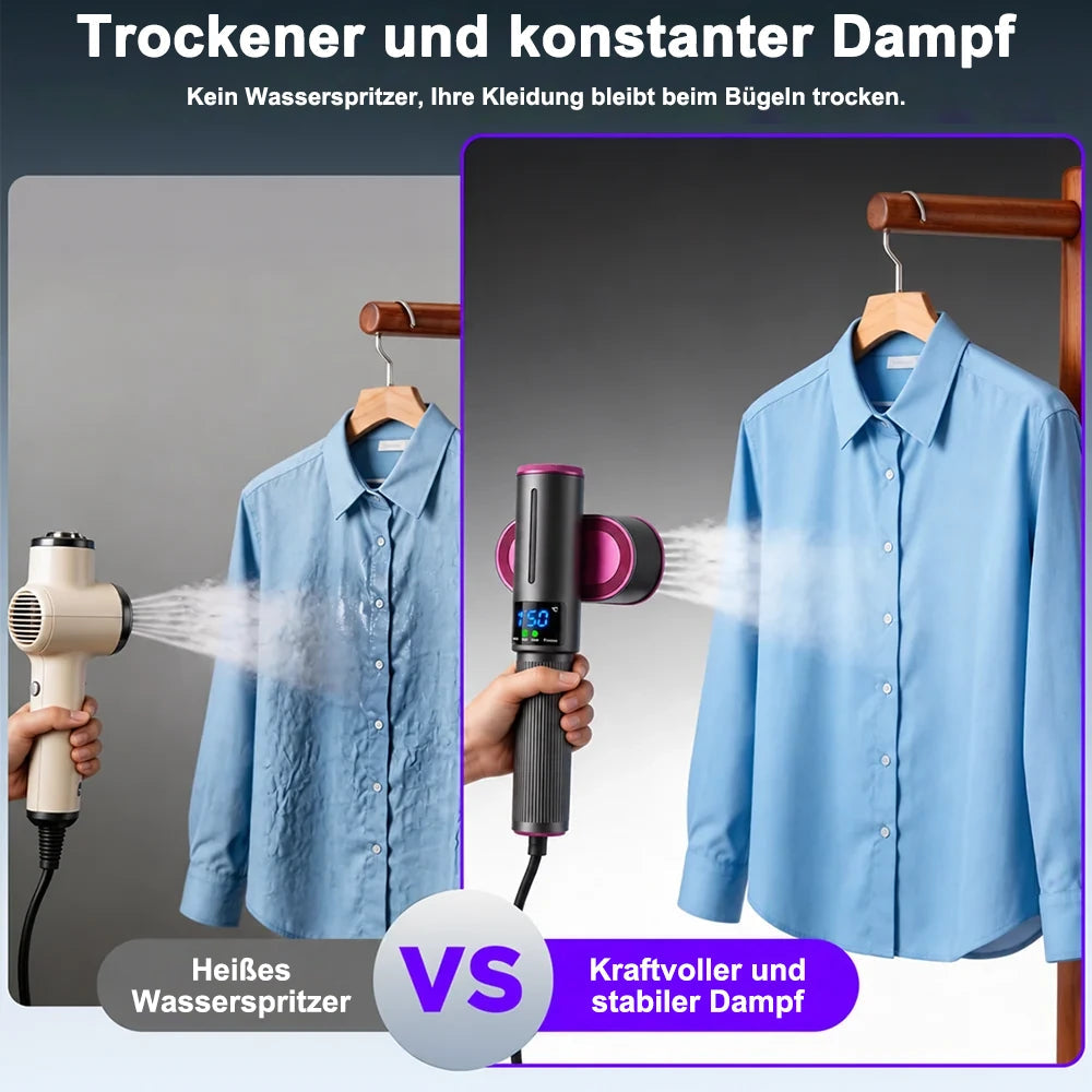 2-in-1 Dampfglätter und Dampfbügeleisen – Ansicht 6