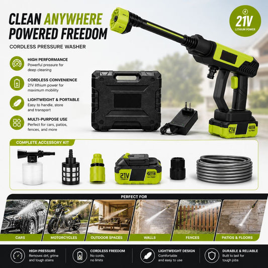 HydroForceβ’ Cordless Portable Pressure Washer