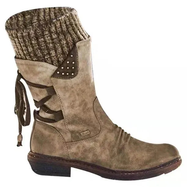 Women's wool-lined winter boots detail 9