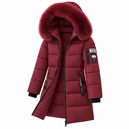 Women's hooded down coat 4
