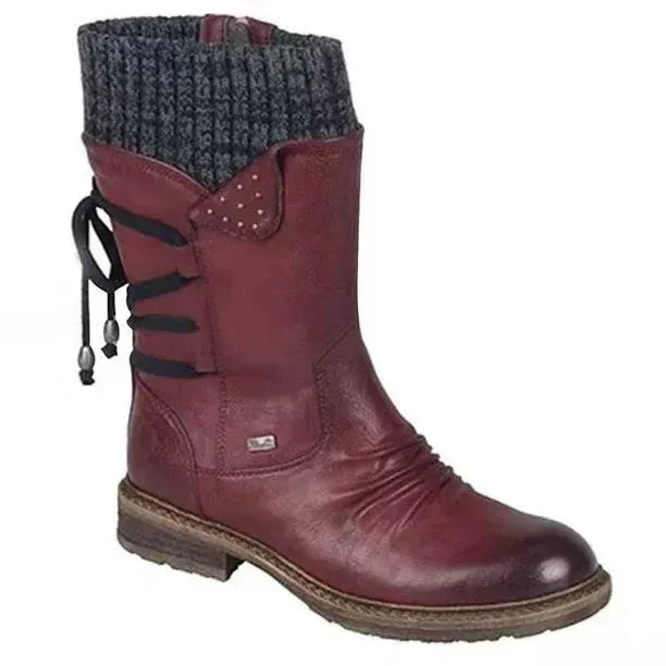 Women's wool-lined winter boots detail 12