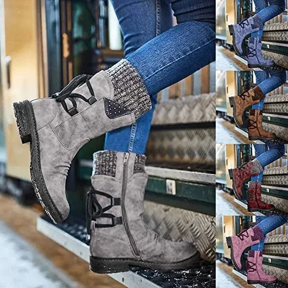 Women's wool-lined winter boots detail 8