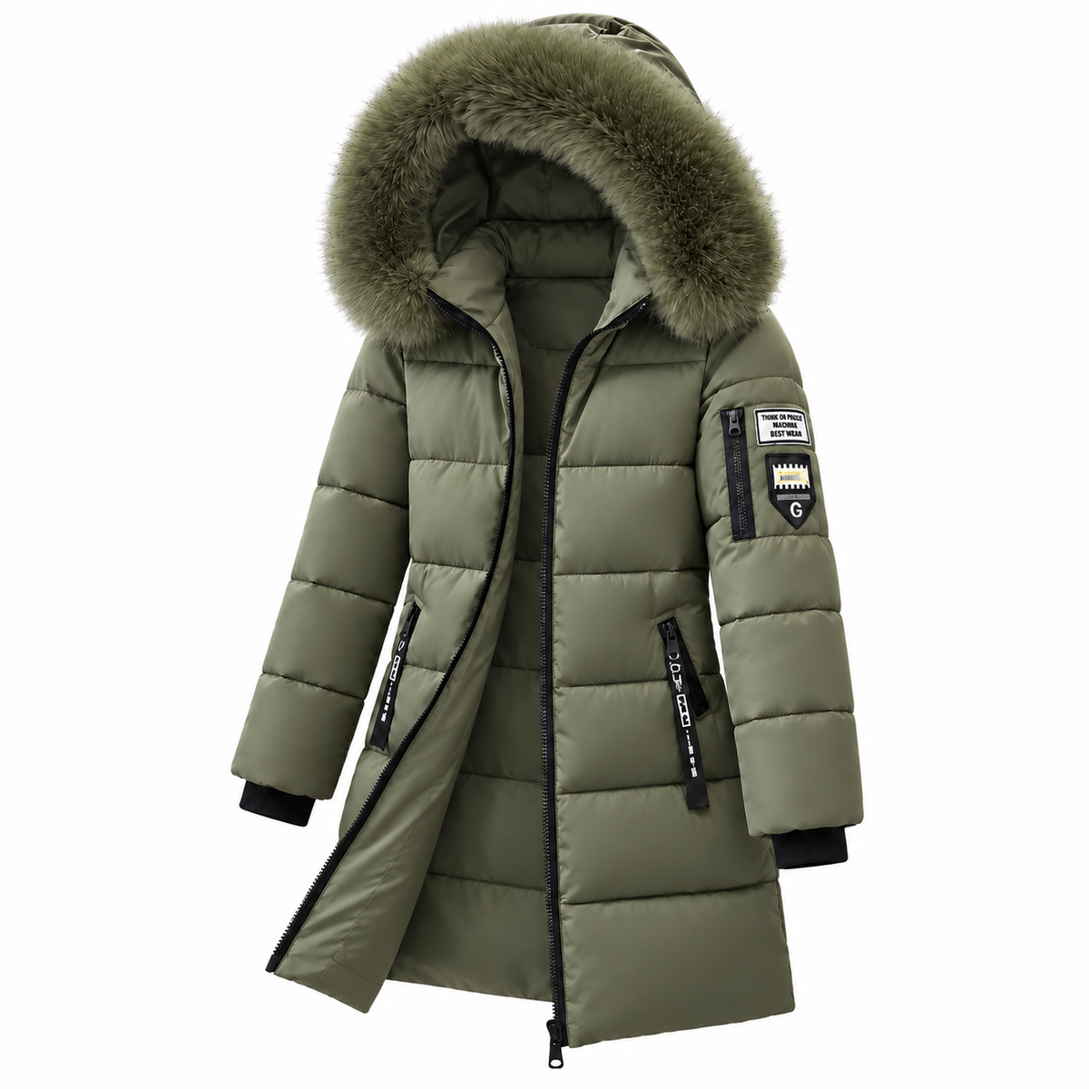 Women's hooded down coat 8