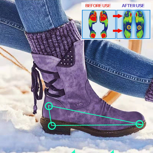 Women's wool-lined winter boots detail 3