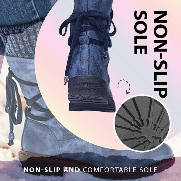 Women's wool-lined winter boots detail 4