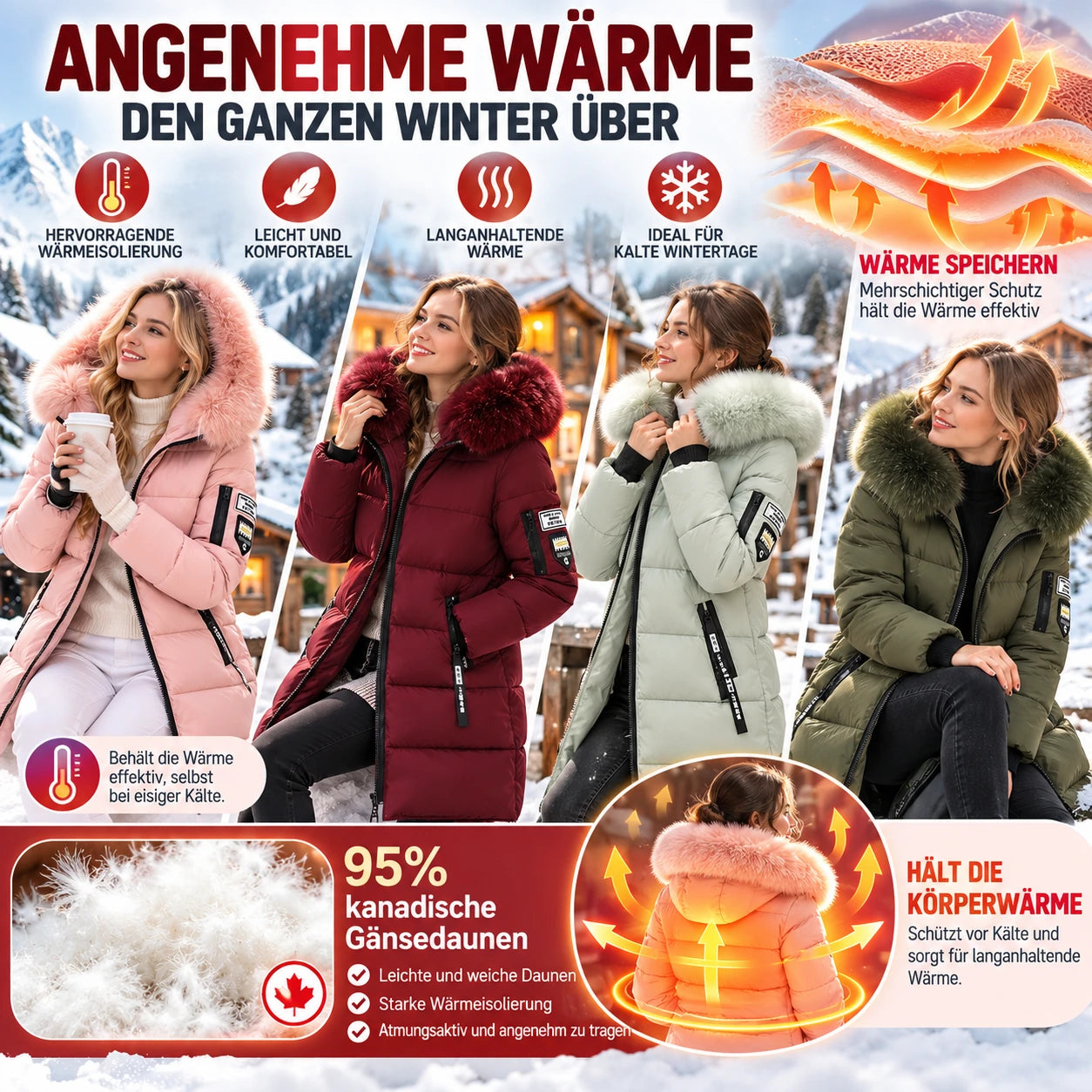Damen-Daunenmantel – Produktdetails 14