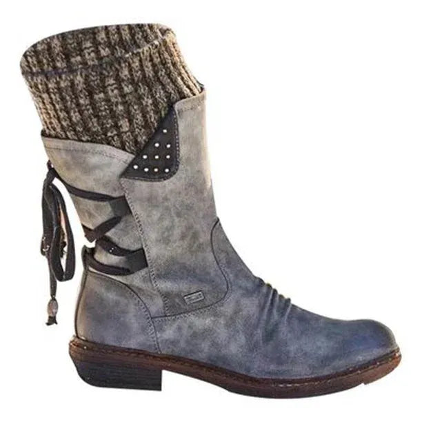 Women's wool-lined winter boots detail 10